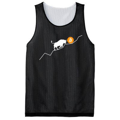 Bitcoin Bull Bullish Crpyto Mesh Reversible Basketball Jersey Tank