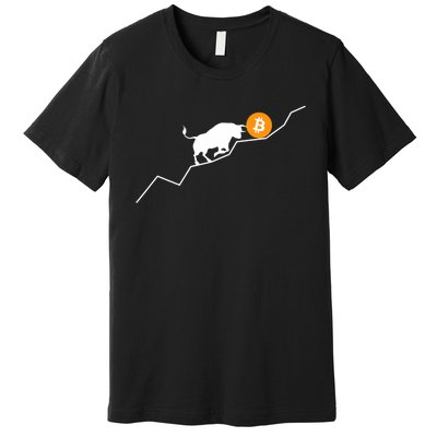 Bitcoin Bull Bullish Crpyto Premium T-Shirt