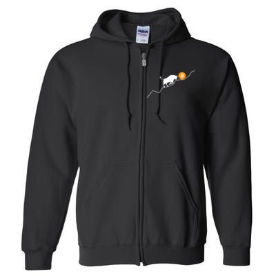 Bitcoin Bull Bullish Crpyto Full Zip Hoodie