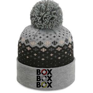 Box Box Box F1 Tire Compound Design Classic The Baniff Cuffed Pom Beanie