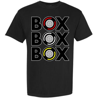 Box Box Box Tire Compound Design Classic Garment-Dyed Heavyweight T-Shirt