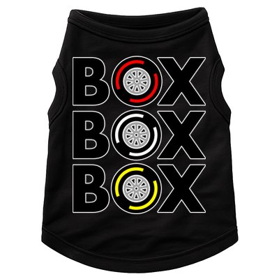 Box Box Box Tire Compound Design Classic Doggie Tank