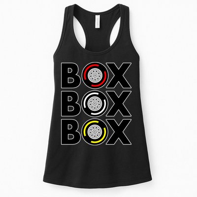 Box Box Box Tire Compound Design Classic Womens Tank Top