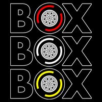 Box Box Box Tire Compound Design Classic Pom Pom 12in Knit Beanie