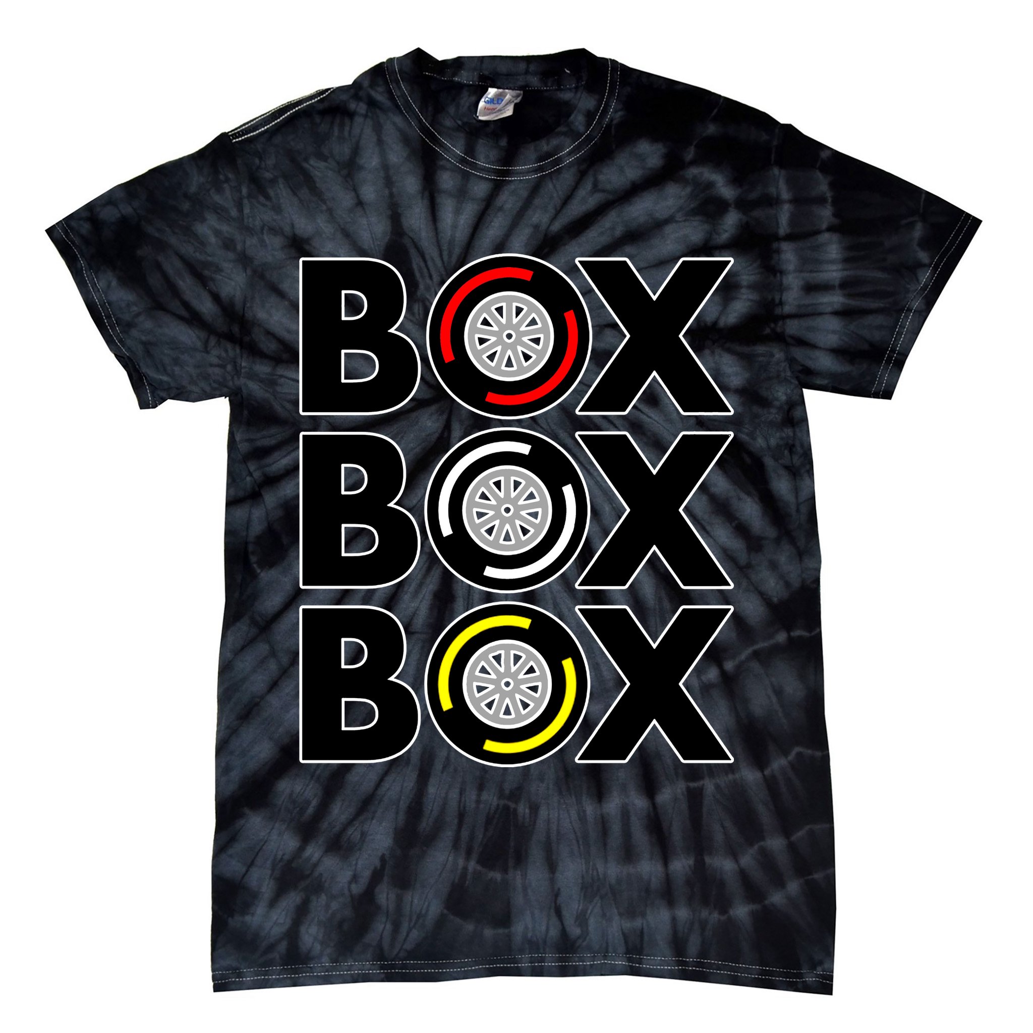 Box Box Box Tire Compound Design Classic Tie-Dye T-Shirt