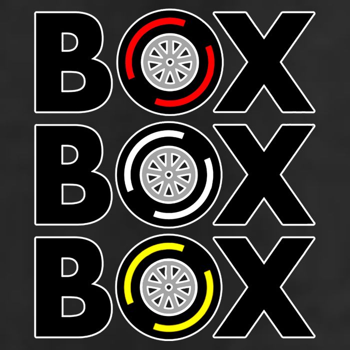 Box Box Box Tire Compound Design Classic Trucker Hat