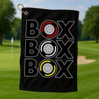Box Box Box Tire Compound Design Classic Golf Towel