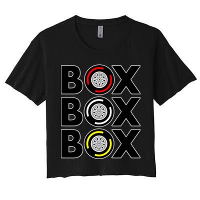 Box Box Box Tire Compound Design Classic Crop Top