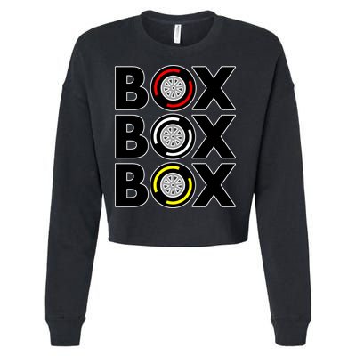 Box Box Box Tire Compound Design Classic Cropped Pullover Crew