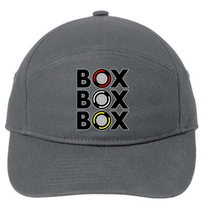Box Box Box Tire Compound Design Classic 7-Panel Snapback Hat
