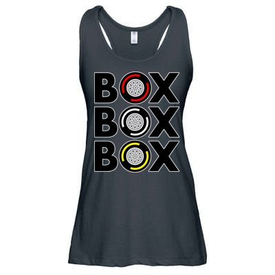 Box Box Box Tire Compound Design Classic Ladies Essential Flowy Tank