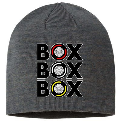 Box Box Box Tire Compound Design Classic Sustainable Beanie