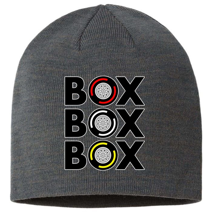 Box Box Box Tire Compound Design Classic Sustainable Beanie