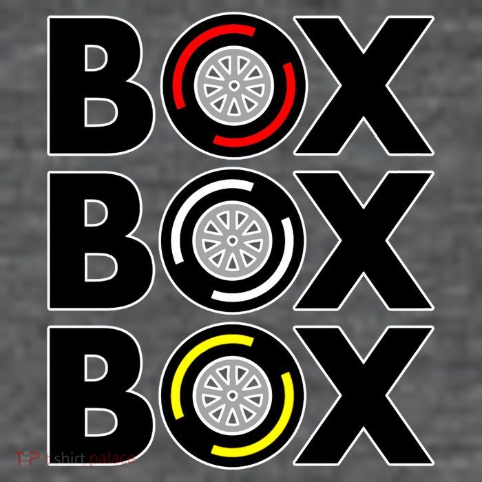 Box Box Box Tire Compound Design Classic Magnet