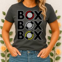 Box Box Box Tire Compound Design Classic Womens T-Shirt