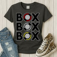 Box Box Box Tire Compound Design Classic Womens T-Shirt