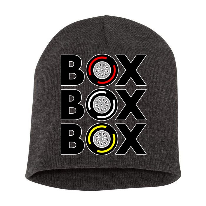 Box Box Box Tire Compound Design Classic Short Acrylic Beanie