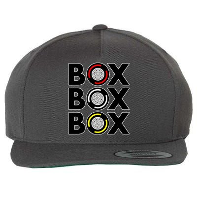 Box Box Box Tire Compound Design Classic Wool Snapback Cap