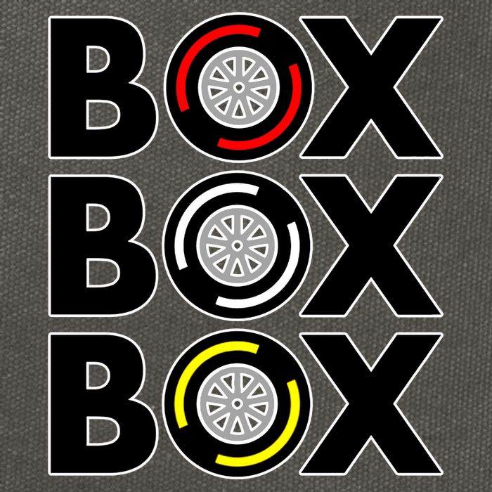 Box Box Box Tire Compound Design Classic Cotton Canvas Backpack