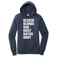 Bleach Blonde Bad Built Butch Body Retro Vintage Funny Women's Pullover Hoodie