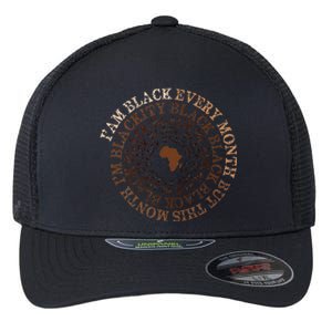 Blackity Black Black Black History Month Celebration Flexfit Unipanel Trucker Cap