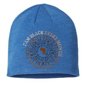 Blackity Black Black Black History Month Celebration Sustainable Beanie