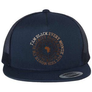 Blackity Black Black Black History Month Celebration Flat Bill Trucker Hat