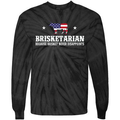 Brisketarian Because Brisket Never Disappoints Tie-Dye Long Sleeve Shirt