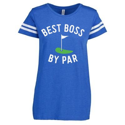 Best Boss By Par Funny Supervisor Golf Golfing Manager Boss Enza Ladies Jersey Football T-Shirt