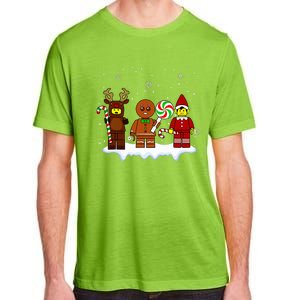 Block Brick Building Figure Christmas Master Builder Adult ChromaSoft Performance T-Shirt