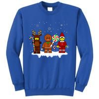 Block Brick Building Figure Christmas Master Builder Sweatshirt