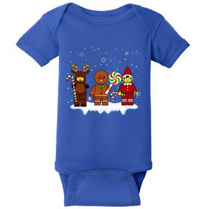 Block Brick Building Figure Christmas Master Builder Baby Bodysuit