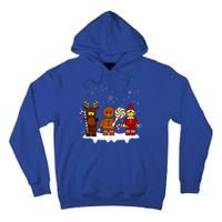 Block Brick Building Figure Christmas Master Builder Tall Hoodie