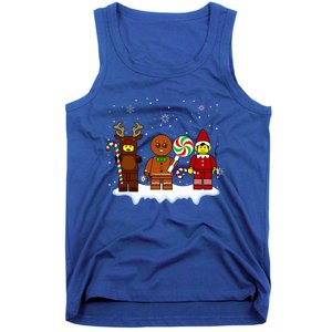 Block Brick Building Figure Christmas Master Builder Tank Top