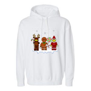 Block Brick Building Figure Christmas Master Builder Garment-Dyed Fleece Hoodie