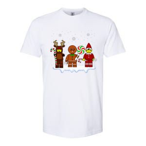 Block Brick Building Figure Christmas Master Builder Softstyle CVC T-Shirt