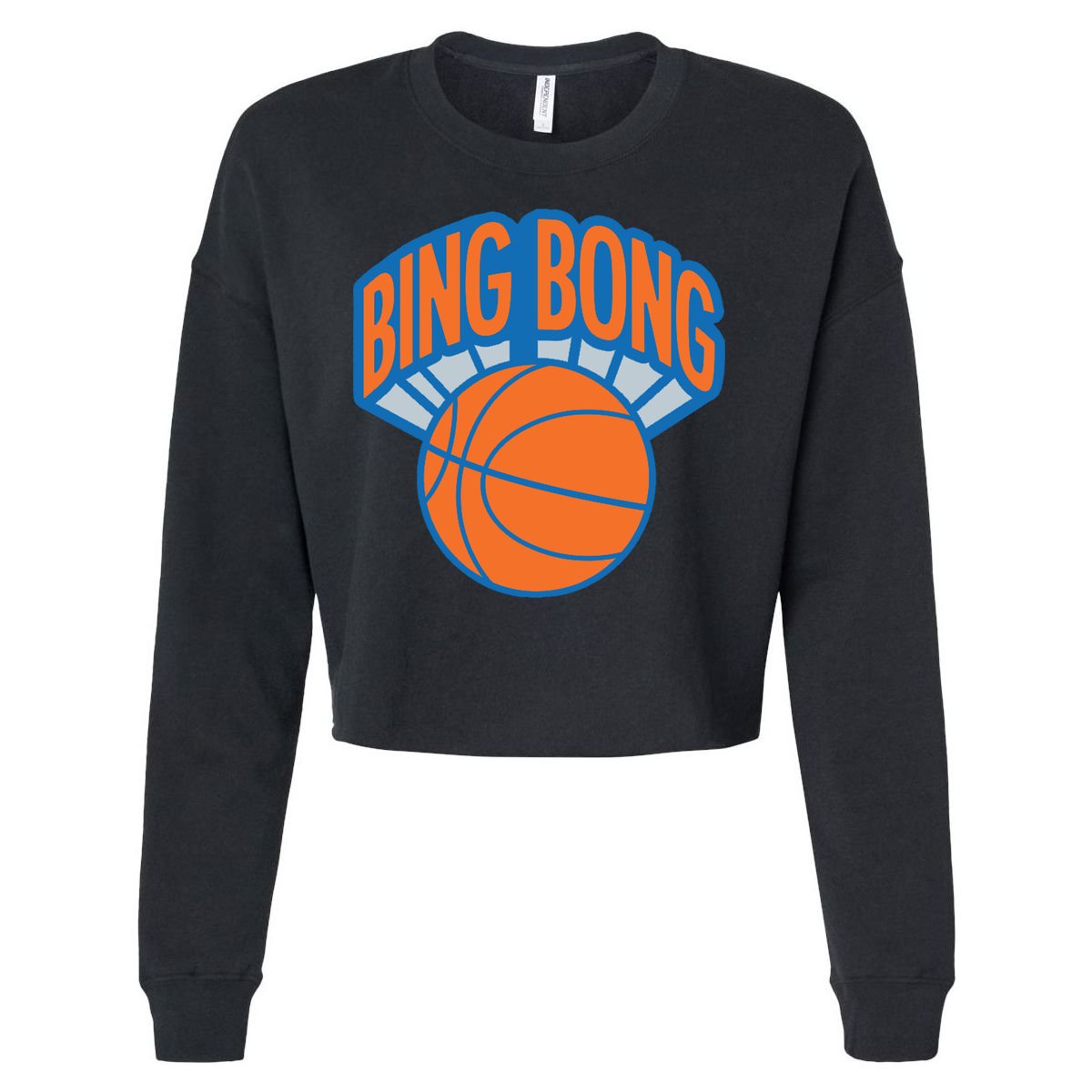 Bing Bong Basketball Cropped Pullover Crew