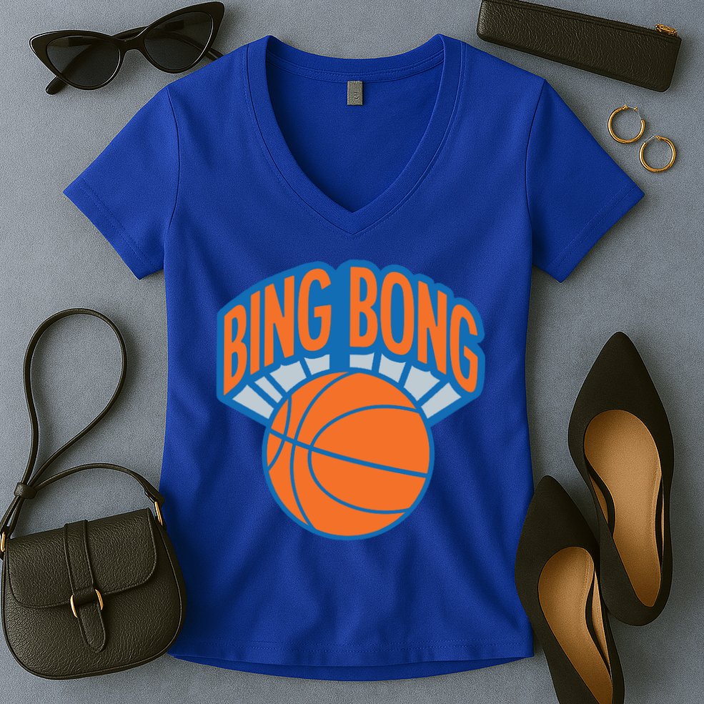 Bing Bong Basketball Women's V-Neck T-Shirt