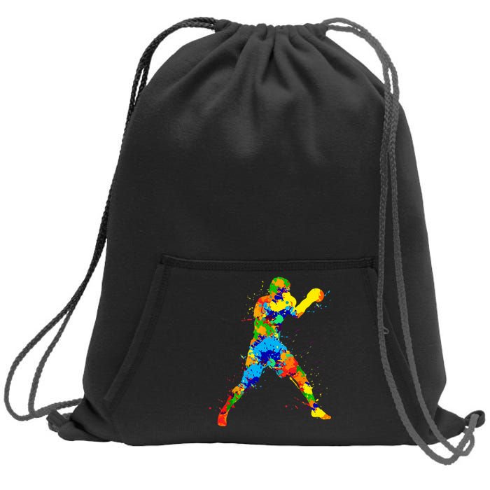 Boxing Boxer Boys Sweatshirt Cinch Pack Bag