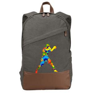 Boxing Boxer Boys Cotton Canvas Backpack