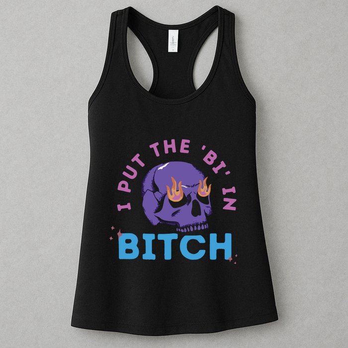 Bi Bitch By Hfoxx77 I Put The Bi In Bitch Womens Tank Top