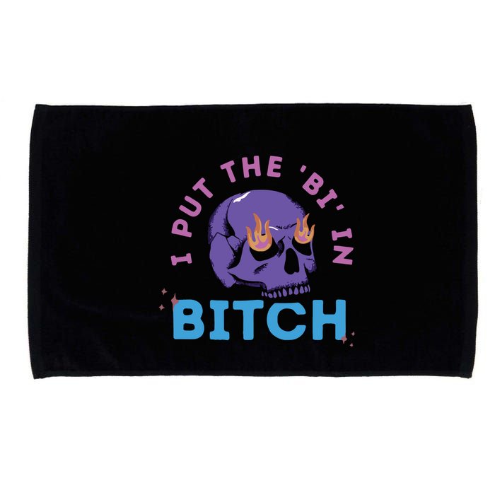Bi Bitch By Hfoxx77 I Put The Bi In Bitch Microfiber Hand Towel
