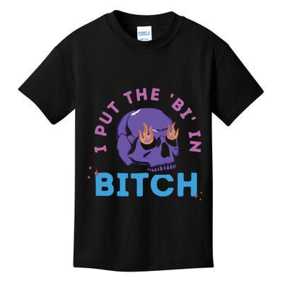 Bi Bitch By Hfoxx77 I Put The Bi In Bitch Kids T-Shirt