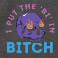 Bi Bitch By Hfoxx77 I Put The Bi In Bitch Vector Backpack