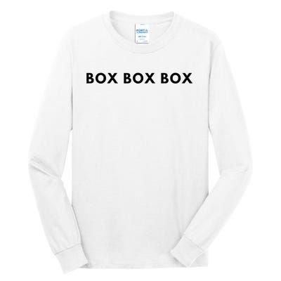 Box Box Box F1 Tall Long Sleeve T-Shirt