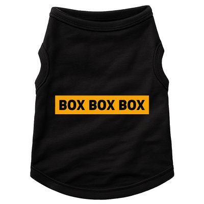 Box Box Box Formula Racing Radio Pit Box Box Box Doggie Tank