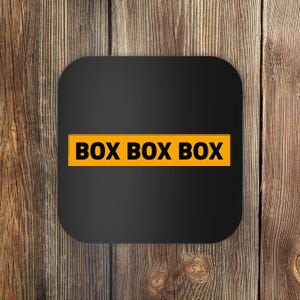 Box Box Box Formula Racing Radio Pit Box Box Box Coaster