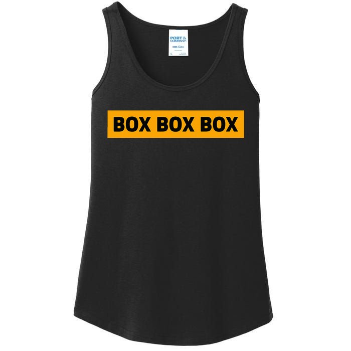 Box Box Box Formula Racing Radio Pit Box Box Box Ladies Essential Tank