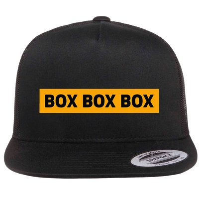 Box Box Box Formula Racing Radio Pit Box Box Box Flatbill Hat