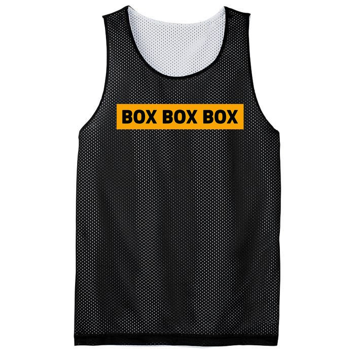 Box Box Box Formula Racing Radio Pit Box Box Box Mesh Reversible Basketball Jersey Tank